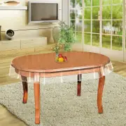 Clear Vinyl Tablecloth Protector Oval Kitchen Waterproof Transparent Plastic Table Cover Oval