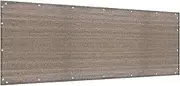 Alion Home Elegant Privacy Screen for Backyard Fence, Pool, Deck, Patio, Balcony and Outdoor Paneling - Include Zip Ties (3 X 8 FT, Walnut)