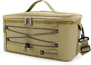 [Generic] Condiment Storage Bag Camping Seasoning Jars ​Storage Bag Portable BBQ Picnic Cruet Storage Bag Multifunctional Storage Bag Khaki