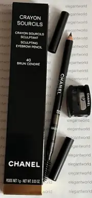 Chanel Crayon Sourcils Sculpting Eyebrow Pencil - 40 BRUN CENDRE with Sharpener