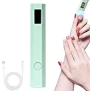 Zibeem Single Nail UV Light - Small Rechargeable Pen for Nails with LED Display,2 Timers Handheld Glue Dryer, Professional Cordless Lamp for Women