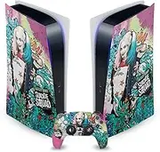 Head Case Designs Officially Licensed Suicide Squad 2016 Harley Quinn Poster Graphics Vinyl Faceplate Gaming Skin Decal Compatible with Sony Playstation 5 PS5 Digital Console and DualSense Controller