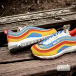 {正品}NIKE AIR MAX 97 AMRC 橘彩 漸層 男 慢跑俱樂部 麂皮 復古 別針 DH1085-700