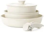 PFATURKHN 5 Pcs Pots and Pans Set - Non Stick, Induction Compatible, Heat Evenly
