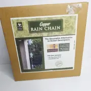 Good Directions copper Blue Verde Finish Fish Rain Chain With Gutter Clip 6'