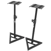 ProX X-MS12 Pair of Monitor Speaker Platform Stands W/Rubberized Platform