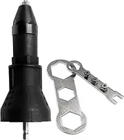 Electric Rivet Nut Gun Adapter, Cordless Drill Conversion Head Set, Insert Nut Power Tool Accessories,Black