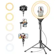 12 Selfie Ring Light with 62 Tripod for Video, Live Streaming, Phones, Cameras