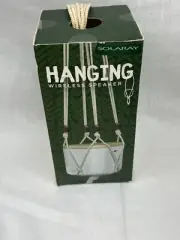 Solaray "Bluetooth Wireless Hanging Speaker Macramé Style NEW