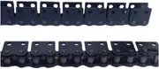 MPVPDLDZPN 1.5M Straight Plate Conveyor Chain Machine Drive Roller Transmission Chain with Single Double Holes Attachment 08B 10A12A16A(10A-1 1 Side 2 Holes)