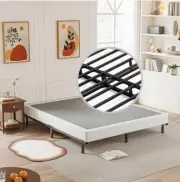 Box Spring，5 Inch Metal Box-Spring Only, Mattress Foundation, Queen 5 inch