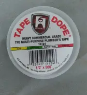 Hercules 15124 Pipe Thread Sealant Tape 1/2In W 500In L