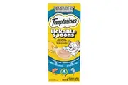Temptations Lickable Spoons Cat Treats Savoury Salmon & Tempting Tuna 4 x 10g