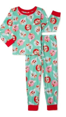 Rudolph the Red Nosed Reindeer Girls' Long Sleeve Christmas Pajamas, Size 6/6X
