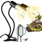 Reptile Heat Lamp Full Spectrum Turtle Basking UVA Light Pet Warming Lamp 2 Bulb