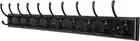 Wall Mounted Coat Hanger Rack 10 Double Hooks 38-1/4" Long, 16" Hole to Hole