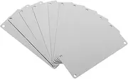 STOBAZA Metal Name Plate DIY Tag Plate 10 Pcs Stainless Steel Square Stamping Blanks