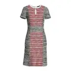St. John Collection Amelia Women's Tweed Colorblock Sheath Dress Size 4