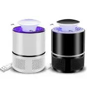 LED USB Electric Mosquito Zapper Trap - Silent 3W Bug Killer for Home Living
