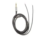 3.5mm Jack DIY Replacement Headphone Audio Cable Maintenance Wire Without Microphone 3.5mm Straight Connector Audio Cord - Black
