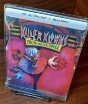 Killer Klowns from Outer Space Steelbook (4K + Blu-ray)NEW (Sealed)-Free Box S&H