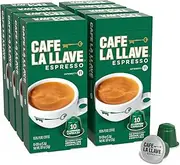 Cafe La Llave Espresso Capsules, 80-Count Aluminum Recyclable Pods, Intensity 11, Compatible with Original Nespresso Machines