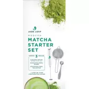 Jade Leaf Modern Matcha Starter Set - Electric Whisk, stainless St Scoop Sifter