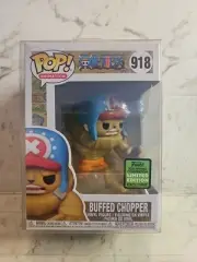 Funko Pop! One Piece Buffed Chopper #918 Exclusive Anime FREE POP PROTECTOR