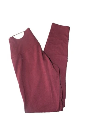 Aerie Offline By Aerie OG Leggings Hi-Rise Women's Size Small Burgundy NWT