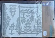 Mountain Majesty Iron-on Velvet Scrapbook & Fabric Embellishments - NagPosh -NLA
