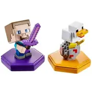 Minecraft Earth Boost Mini Figure 2-Pack, NFC Chip Enabled for Play with