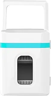 Mini Fridge, Portable Small Refrigerator 10L/10 Can Cooler & Warmer Compact Fridges with 12V DC & 220V AC for Skincare, Food and Drinks, Bedroom, Dorm, Car, Office,A