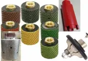1 3/8" core bit polish drum 9 + 3/4" Ogee bullnose F20 router bit concrete stone