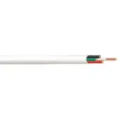 500' 22 AWG 4 Conductor Unshielded Plenum CMP Security Alarm Cable White 300V