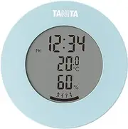 Tanita Thermometer/Hygrometer Clock Temperature Humidity Digital Tabletop Magnet Light Blue TT-585 BL