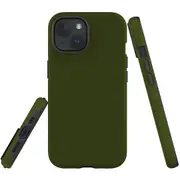 For iPhone 15 Case, Shielding Cover, Army Green