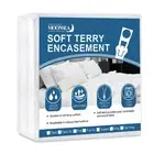 King Mattress Protector Zippered,Ultra Soft Terry Surface Mattress Encasement...