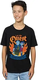 [Absolute Cult] Disney Boys Onward Let The Quest Begin T-Shirt Black 3-4 Years