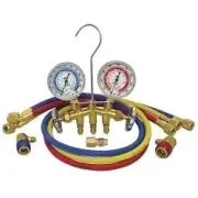 Mastercool GUAGE SET DUAL BRASS 72" HOSES