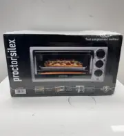 Proctor Silex 4 Slice Countertop Toaster Oven, Multi-Function Silver (31260)