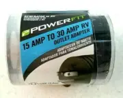 15 AMP to 30 AMP Outlet Adapter PowerFit PF921599