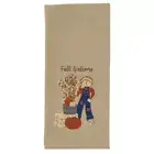 Scarecrow Welcome Appliqued Embroidered Dishtowels - Set of 2