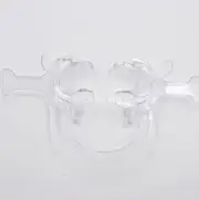 1 Pcs Dental Cheek Lip Retractor Mouth Opener C-Shape With Handle White Small