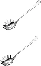 ULDIGI 2pcs Kitchen Essential Pasta Spoon Stainless Steel Claw for Effortless Noodle Serving