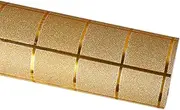 リキシマウケ Medium Gift Box Wrapping Paper Parcel Shining Geometric Patterns Tear-resistant Multi-purpose Versatile Wrap Golden A