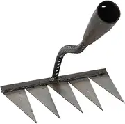 Iron Rake | Portable Grass Remover Weeding Puller | Manual Weeders, Heavy Duty Yard Leaves Claw, Garden Hoes, Gardening Hand Tools for Lawn Loosening