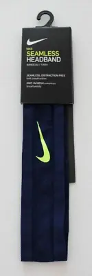 Nike Seamless Headband Adult OSFM College Navy/Volt