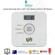 Emerald Wireless Carbon Monoxide Alarm +7yr Lithium Battery & Built in RF Module