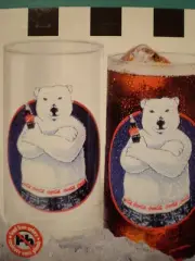 Coca-Cola Set of 6 ATTITUDE BEARS Drink Glasses*Coca Cola*COKE*Ltd Ed~FREE SHIP~