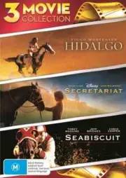 HIDALGO + SECRATARIAIT + SEABISCUIT – 3 DVD SET – DVD, AUST REGION 4, SEALED NEW